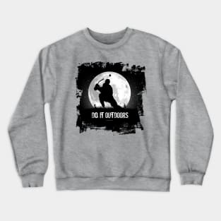 Do It Outdoors - pond hockey Crewneck Sweatshirt